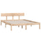 vidaXL Bed Frame without Mattress Solid Wood Small Double