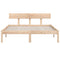 vidaXL Bed Frame without Mattress Solid Wood Small Double