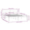 vidaXL Bed Frame without Mattress Solid Wood Small Double