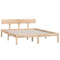 vidaXL Bed Frame without Mattress Solid Wood 140x200 cm