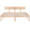 vidaXL Bed Frame without Mattress Solid Wood 140x200 cm