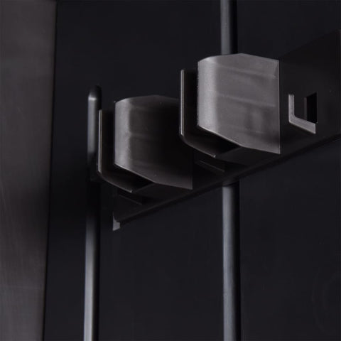 vidaXL Garden Storage Cabinet Black 65x45x172 cm PP Rattan