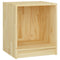 vidaXL Bedside Cabinet 35.5x33.5x41.5 cm Solid Pinewood