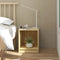 vidaXL Bedside Cabinet 35.5x33.5x41.5 cm Solid Pinewood