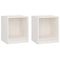 vidaXL Bedside Cabinets 2 pcs White 35.5x33.5x41.5 cm Solid Pinewood