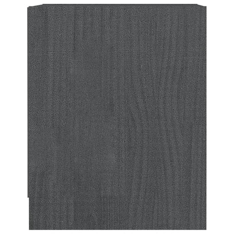 vidaXL Bedside Cabinets 2 pcs Grey 35.5x33.5x41.5 cm Solid Pinewood
