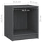 vidaXL Bedside Cabinets 2 pcs Grey 35.5x33.5x41.5 cm Solid Pinewood