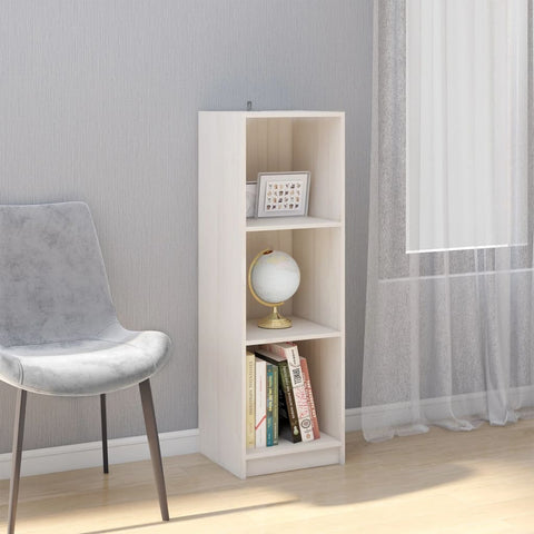 vidaXL Book Cabinet/Room Divider White 36x33x110 cm Solid Pinewood
