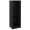 vidaXL Book Cabinet/Room Divider Black 36x33x110 cm Solid Pinewood