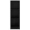 vidaXL Book Cabinet/Room Divider Black 36x33x110 cm Solid Pinewood