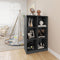 vidaXL Book Cabinet Grey 70x33x110 cm Solid Pinewood