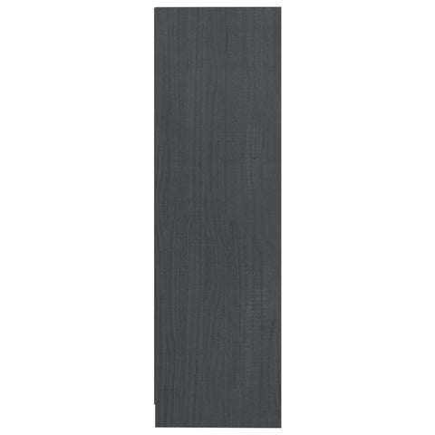 vidaXL Book Cabinet Grey 70x33x110 cm Solid Pinewood
