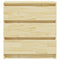vidaXL Bedside Cabinets 2 pcs 60x36x64 cm Solid Pinewood