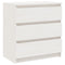 vidaXL Bedside Cabinets 2 pcs White 60x36x64 cm Solid Pinewood