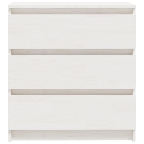vidaXL Bedside Cabinets 2 pcs White 60x36x64 cm Solid Pinewood