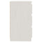 vidaXL Bedside Cabinets 2 pcs White 60x36x64 cm Solid Pinewood