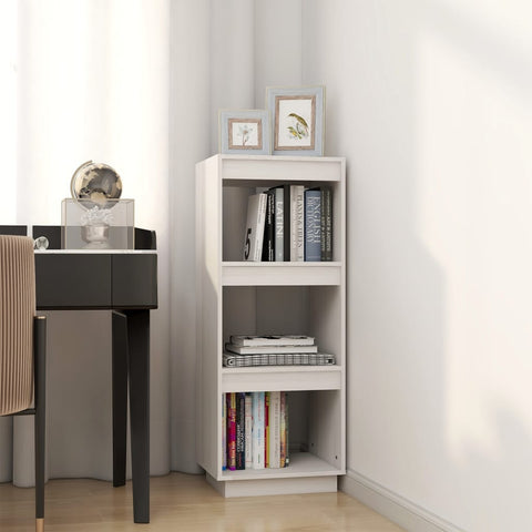 vidaXL Book Cabinet/Room Divider White 40x35x103 cm Solid Pinewood