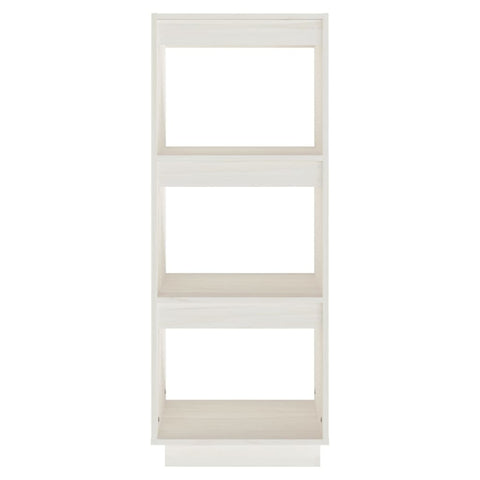 vidaXL Book Cabinet/Room Divider White 40x35x103 cm Solid Pinewood