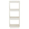 vidaXL Book Cabinet/Room Divider White 40x35x103 cm Solid Pinewood