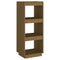vidaXL Book Cabinet/Room Divider Honey Brown Solid Pinewood