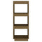 vidaXL Book Cabinet/Room Divider Honey Brown Solid Pinewood