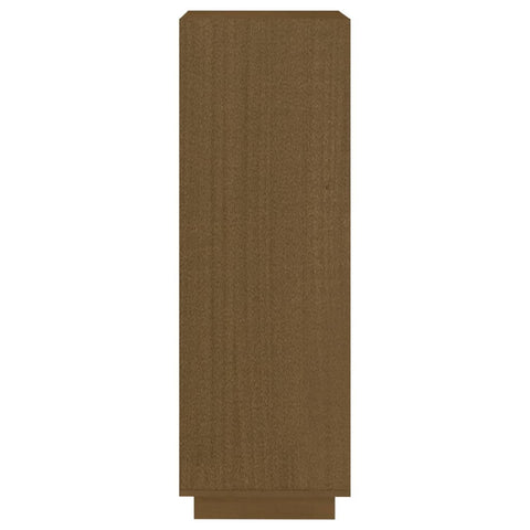 vidaXL Book Cabinet/Room Divider Honey Brown Solid Pinewood