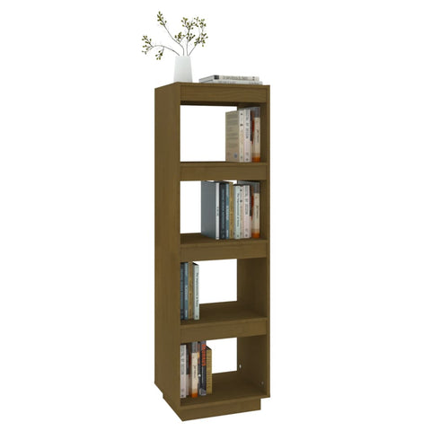 vidaXL Book Cabinet/Room Divider Honey Brown 40x35x135 cm Solid Pinewood