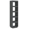 vidaXL Book Cabinet/Room Divider Grey 40x35x167 cm Solid Wood Pine