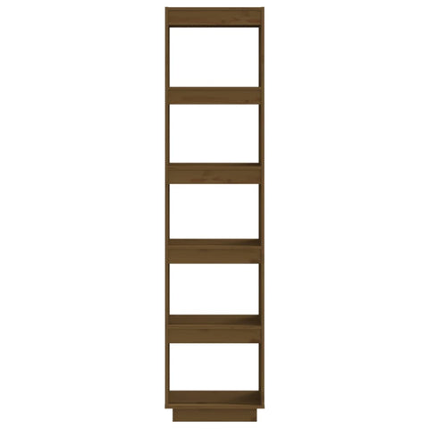 vidaXL Book Cabinet/Room Divider Honey Brown 40x35x167 cm Solid Wood Pine