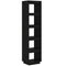 vidaXL Book Cabinet/Room Divider Black 40x35x167 cm Solid Wood Pine