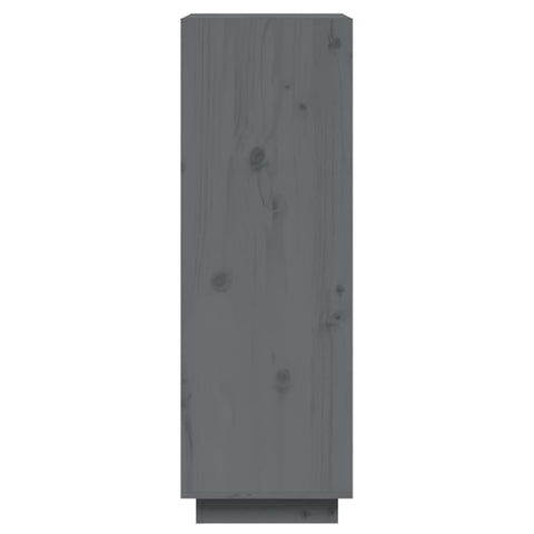 vidaXL Book Cabinet/Room Divider Grey 60x35x103 cm Solid Wood Pine
