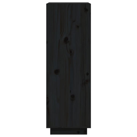 vidaXL Book Cabinet/Room Divider Black 60x35x103 cm Solid Wood Pine