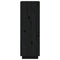 vidaXL Book Cabinet/Room Divider Black 60x35x103 cm Solid Wood Pine