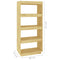vidaXL Book Cabinet/Room Divider 60x35x135 cm Solid Pinewood