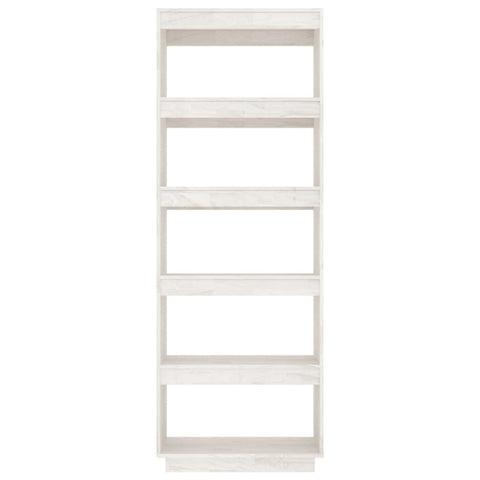 vidaXL Book Cabinet/Room Divider White 60x35x167 cm Solid Pinewood