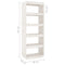 vidaXL Book Cabinet/Room Divider White 60x35x167 cm Solid Pinewood