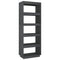 vidaXL Book Cabinet/Room Divider Grey 60x35x167 cm Solid Pinewood