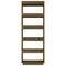 vidaXL Book Cabinet/Room Divider Honey Brown 60x35x167 cm Solid Pinewood