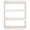 vidaXL Book Cabinet/Room Divider White 80x35x103 cm Solid Pinewood