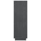 vidaXL Book Cabinet/Room Divider Grey 80x35x103 cm Solid Pinewood