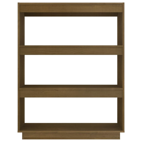 vidaXL Book Cabinet/Room Divider Honey Brown 80x35x103 cm Solid Pinewood