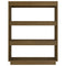 vidaXL Book Cabinet/Room Divider Honey Brown 80x35x103 cm Solid Pinewood