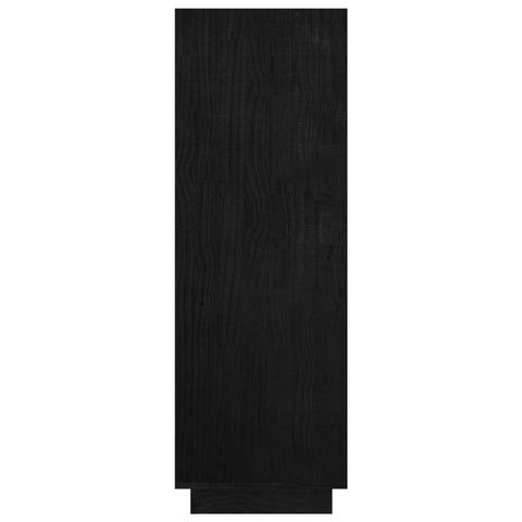 vidaXL Book Cabinet/Room Divider Black 80x35x103 cm Solid Pinewood