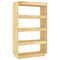 vidaXL Book Cabinet/Room Divider 80x35x135 cm Solid Pinewood