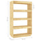 vidaXL Book Cabinet/Room Divider 80x35x135 cm Solid Pinewood