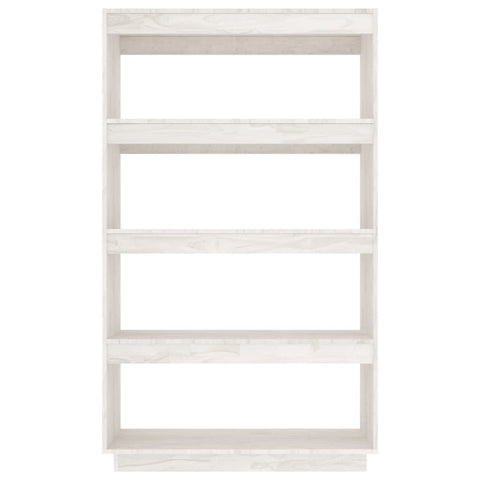 vidaXL Book Cabinet/Room Divider White 80x35x135 cm Solid Pinewood