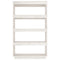 vidaXL Book Cabinet/Room Divider White 80x35x135 cm Solid Pinewood