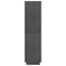 vidaXL Book Cabinet/Room Divider Grey 80x35x135 cm Solid Pinewood