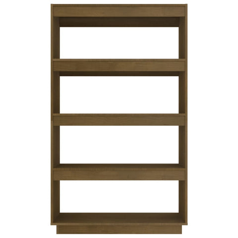 vidaXL Book Cabinet/Room Divider Honey Brown 80x35x135 cm Solid Pinewood