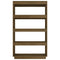 vidaXL Book Cabinet/Room Divider Honey Brown 80x35x135 cm Solid Pinewood